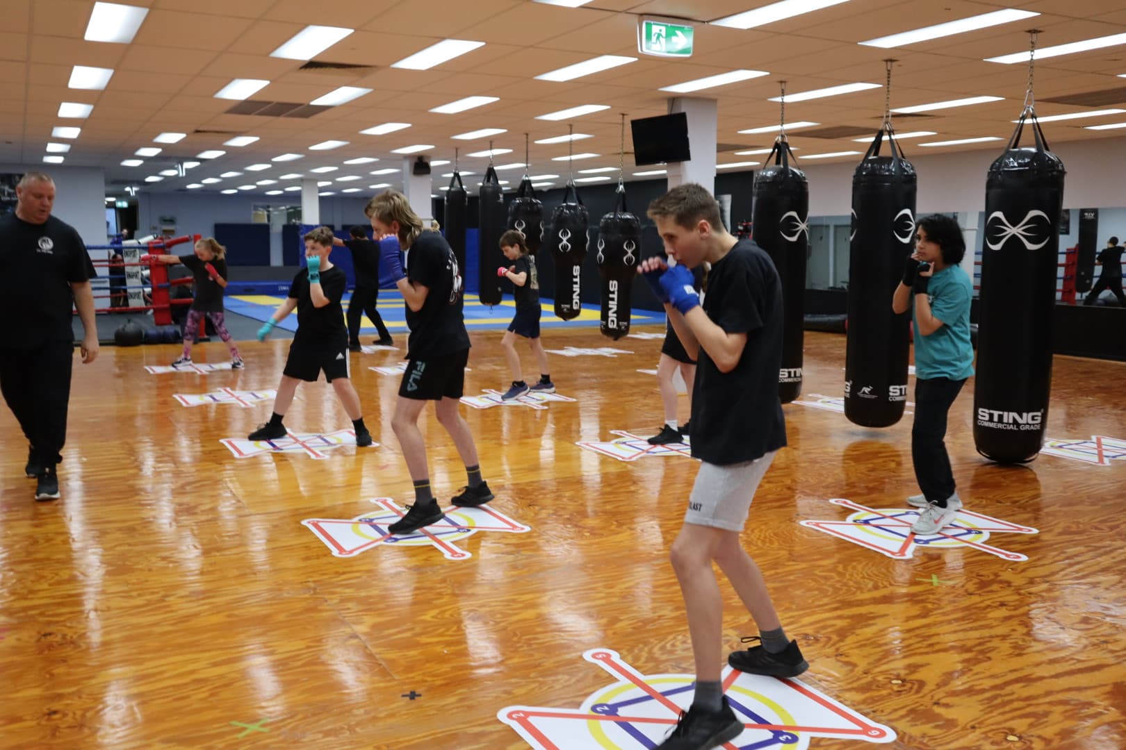 Boxing training and mentoring session